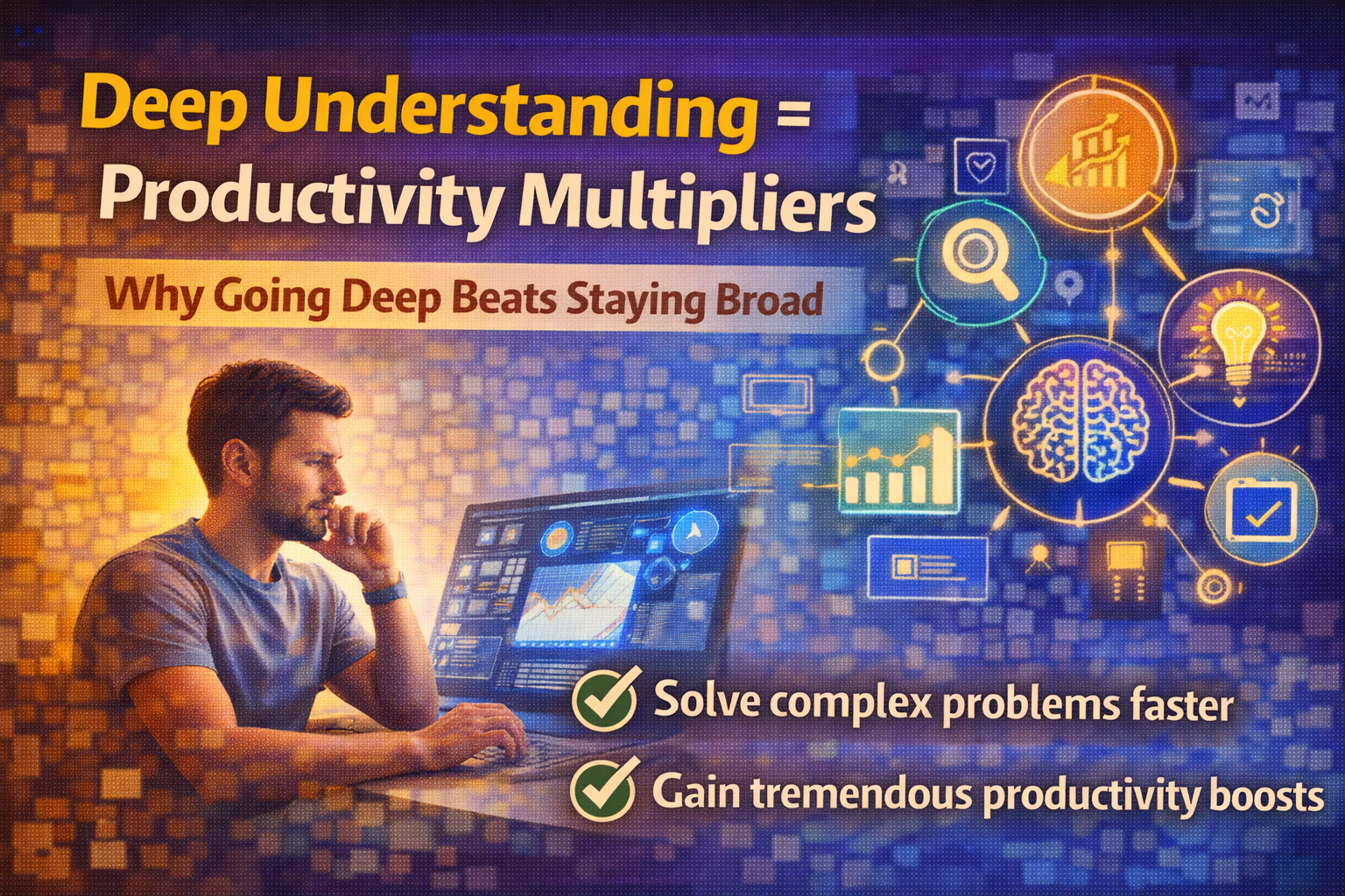 Deep Understanding = Productivity Multipliers (Why Going Deep Beats Staying Broad)