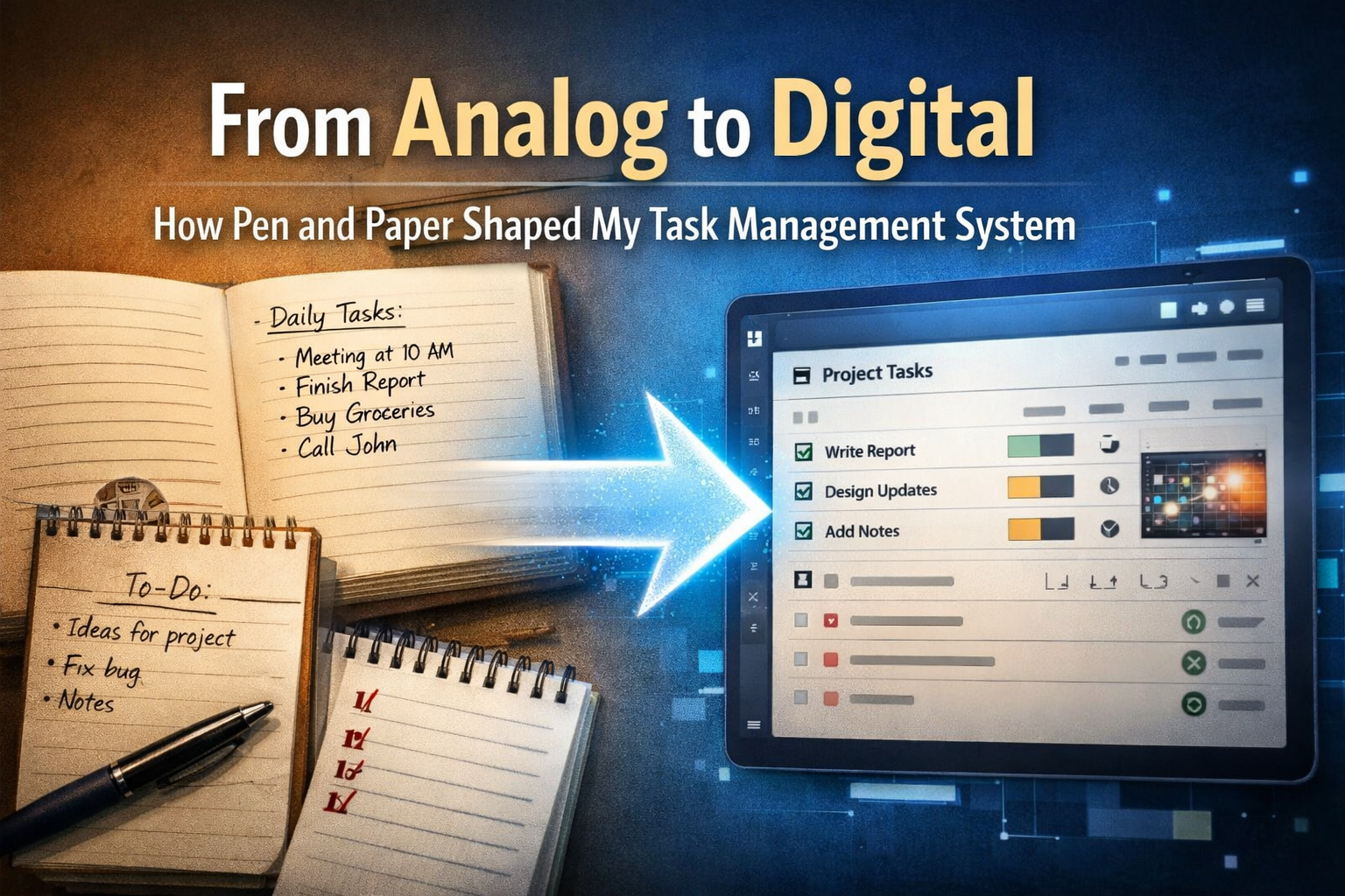From Analog to Digital: How Pen and Paper Shaped My Task Management System