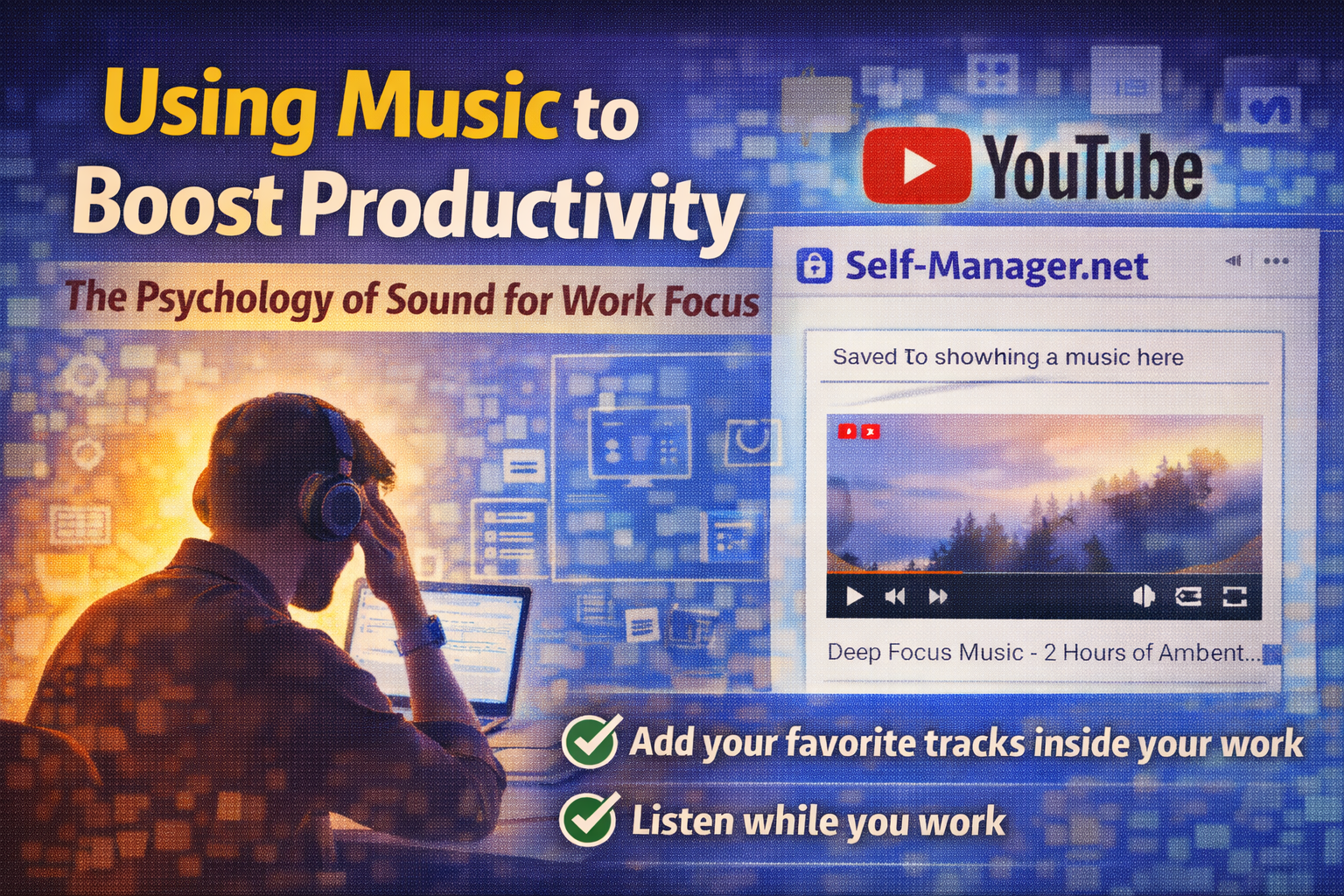 Music and Productivity: How the Right Sound Puts You in the Work Mood