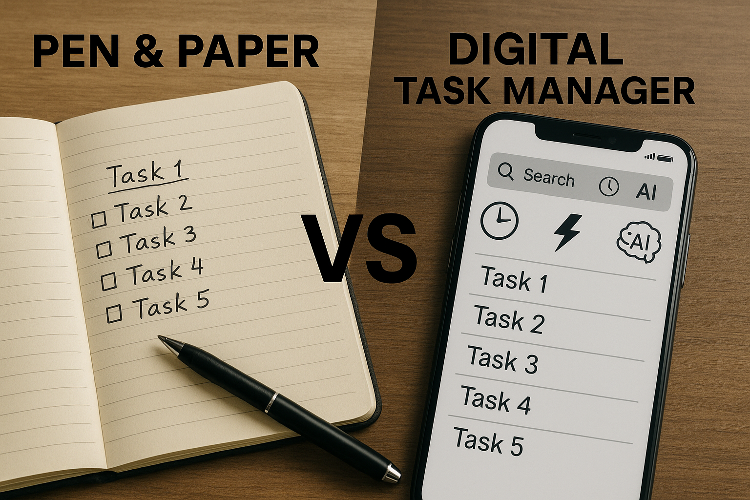 Pen & Paper vs. Digital Task Managers: What Actually Helps You Get Things Done?