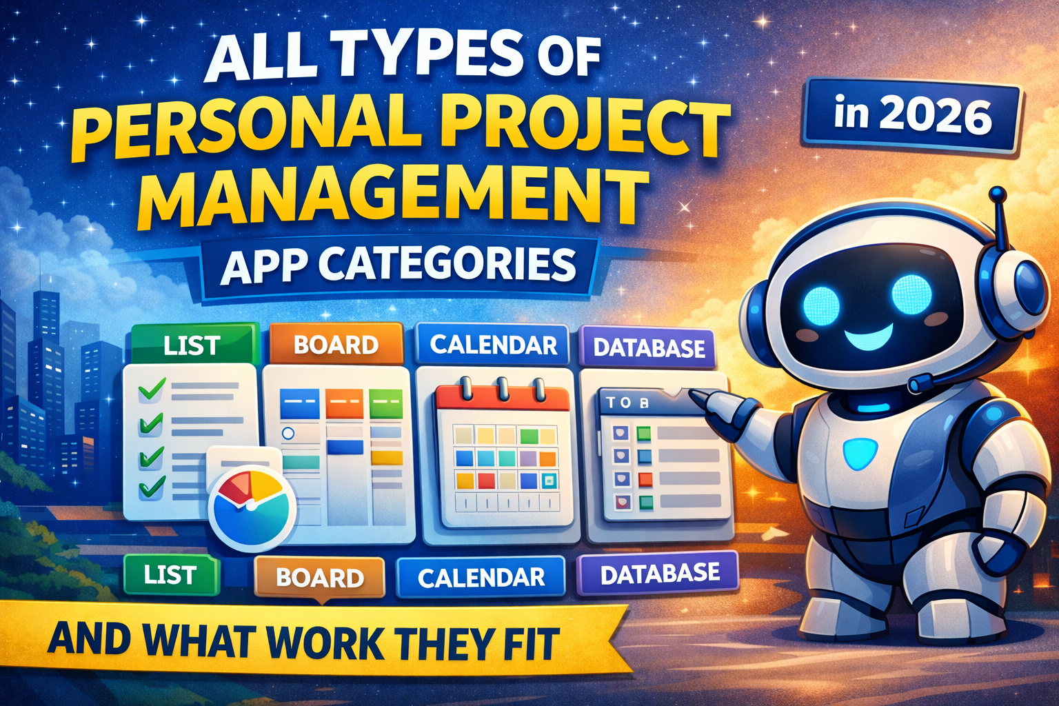 All Types of Personal Project Management App Categories (2026) — And What Work They Fit