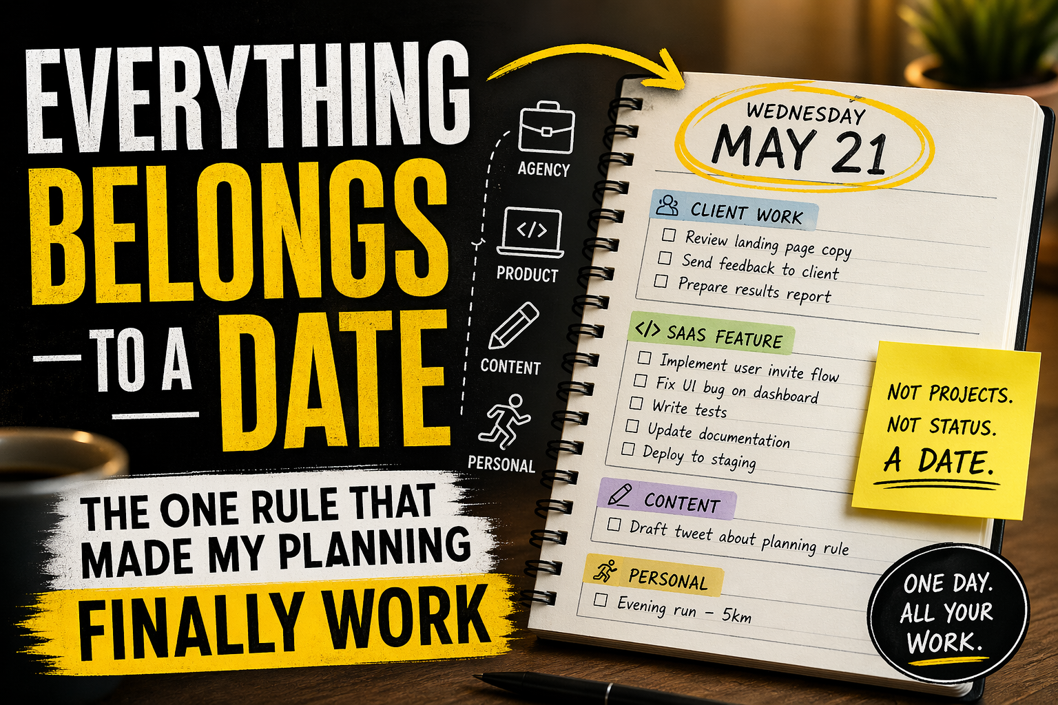 Everything Belongs to a Date: The One Rule That Made My Planning Finally Work