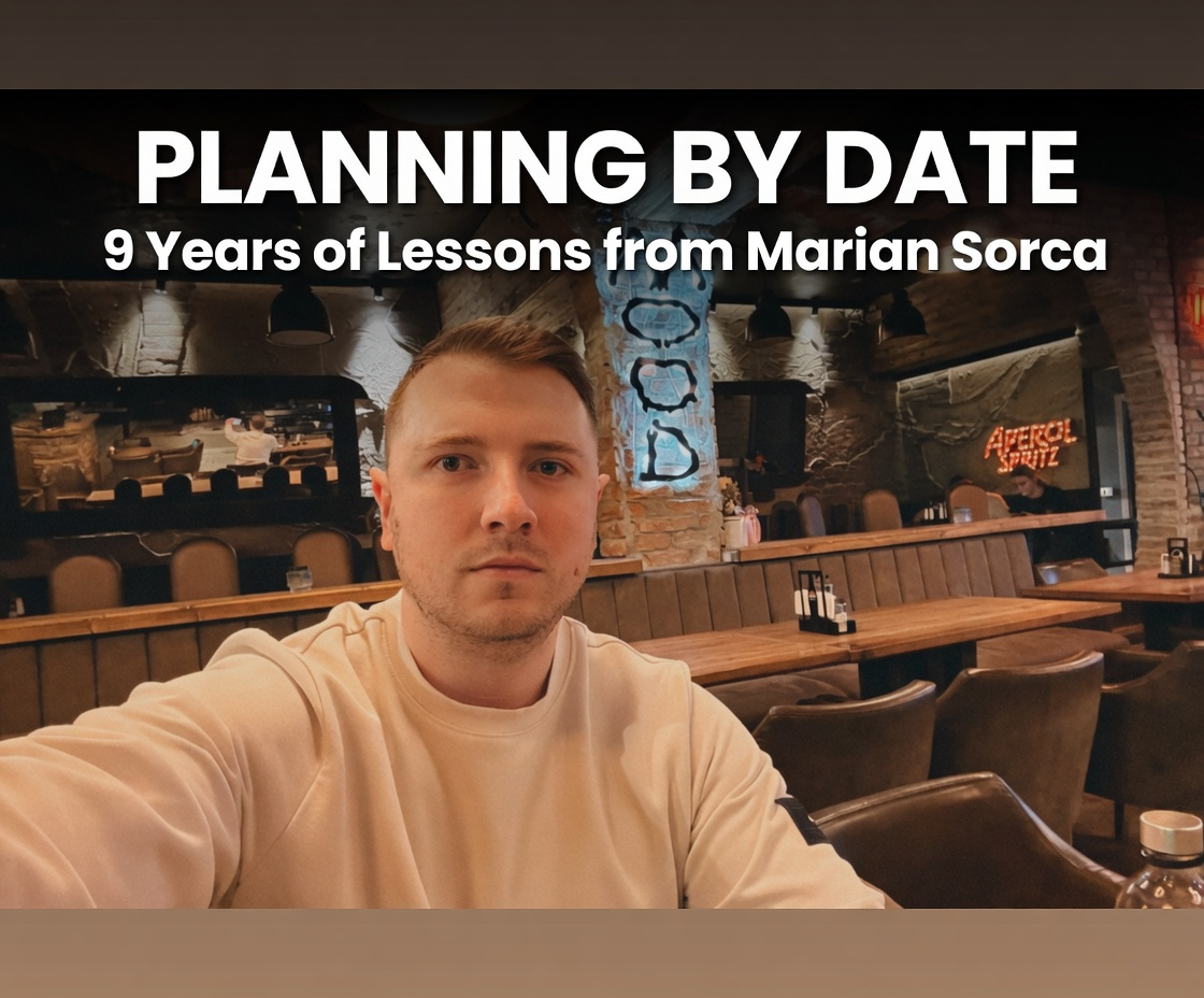 Planning by Date: 9 Years of Lessons from Marian Sorca