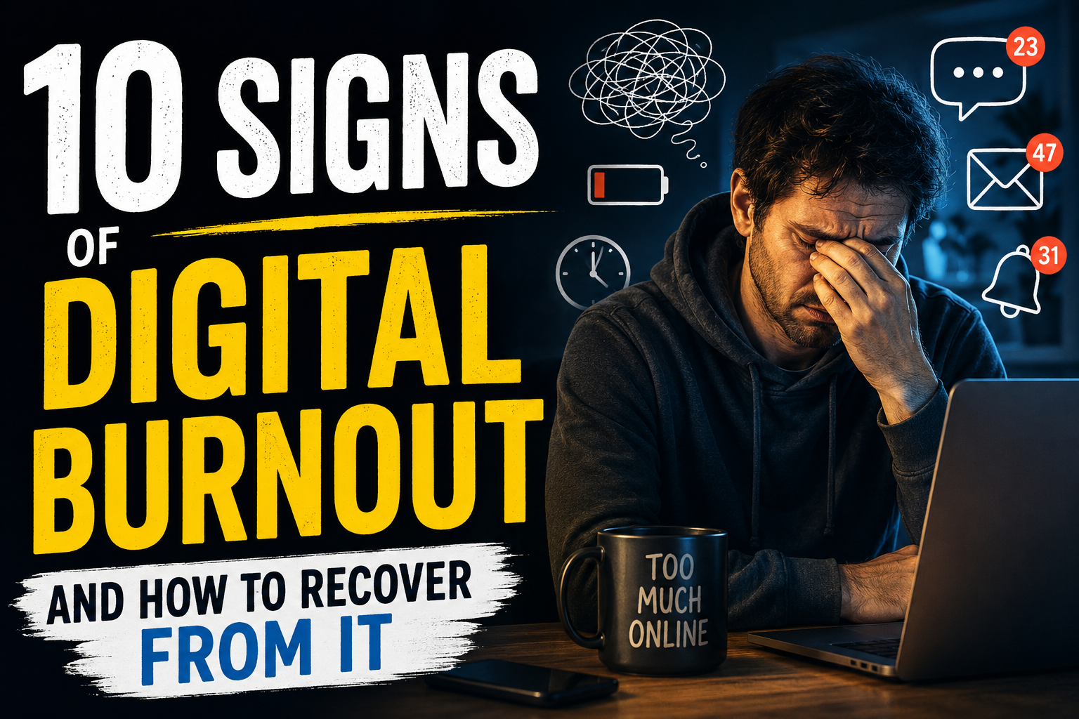10 Signs of Digital Burnout and How to Recover From It