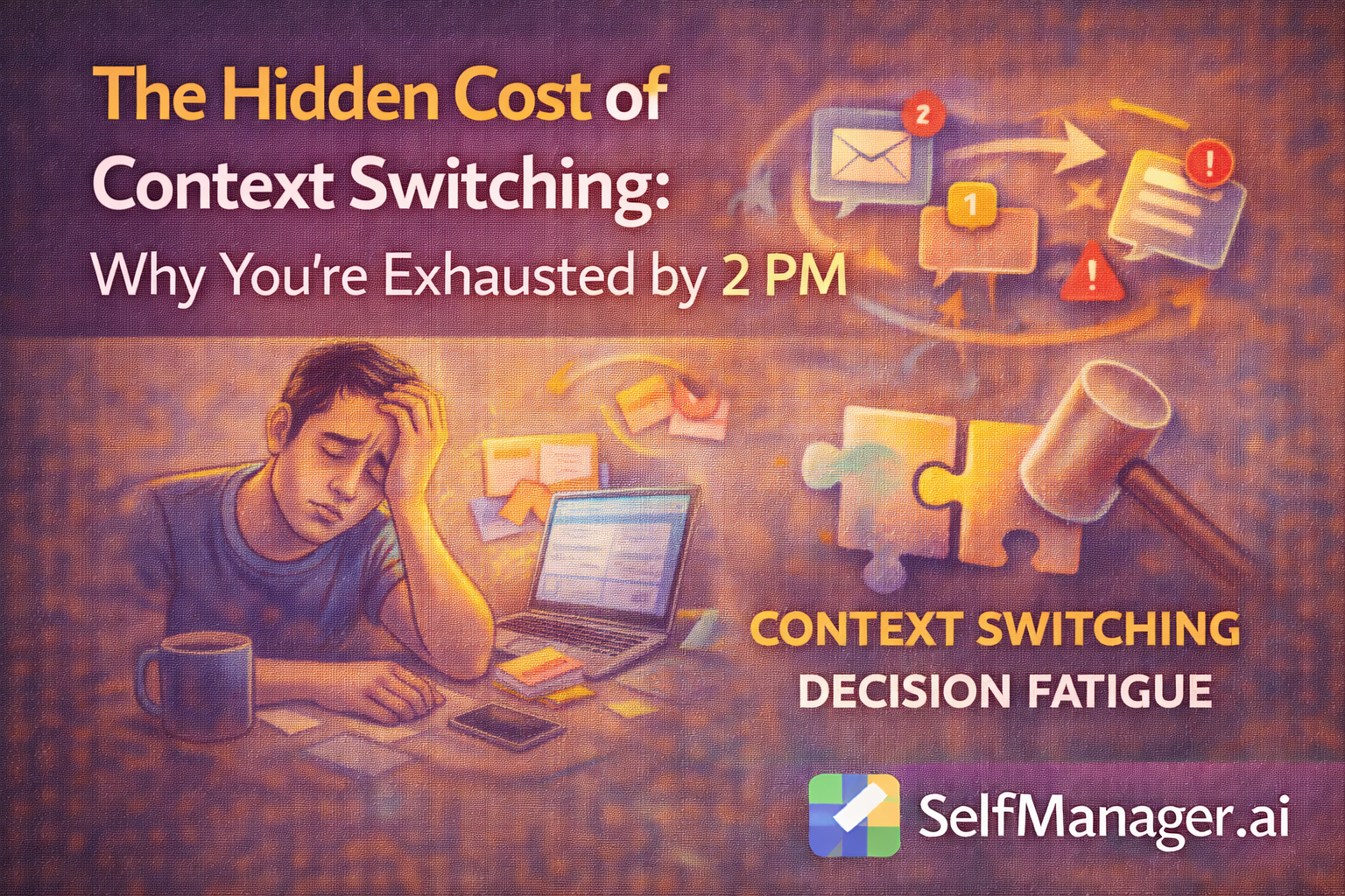 The Hidden Cost of Context Switching: Why You’re Exhausted by 2 PM