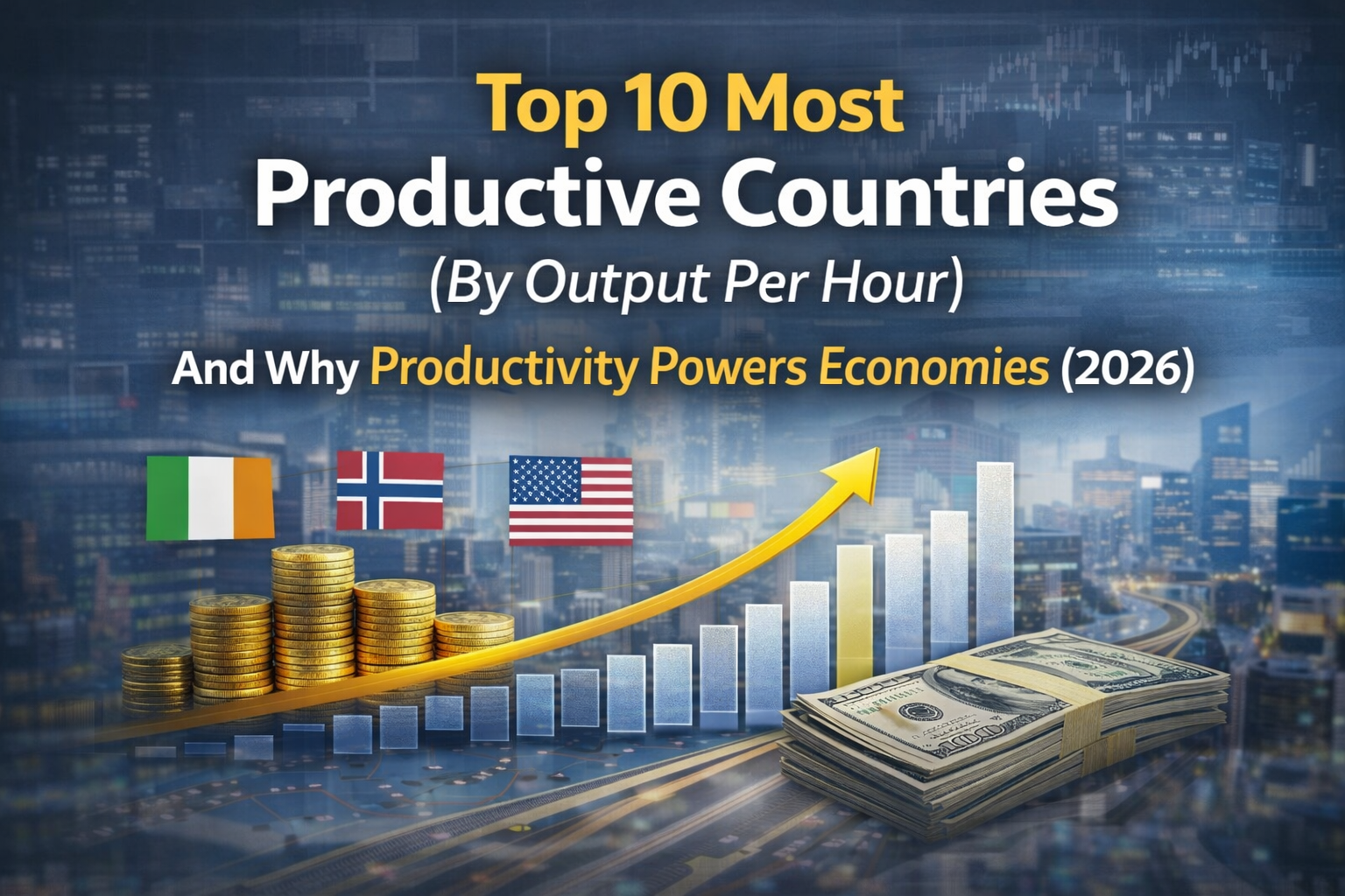 Top 10 Most Productive Countries (Output Per Hour)