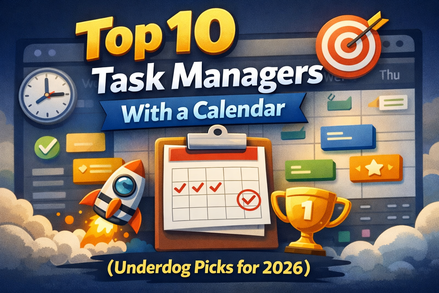 Top 10 Task Managers With a Calendar (Underdog Picks for 2026)