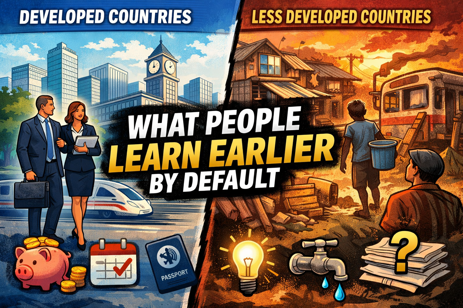 Top 10 Things People in More Developed Countries Often Learn Earlier by Default