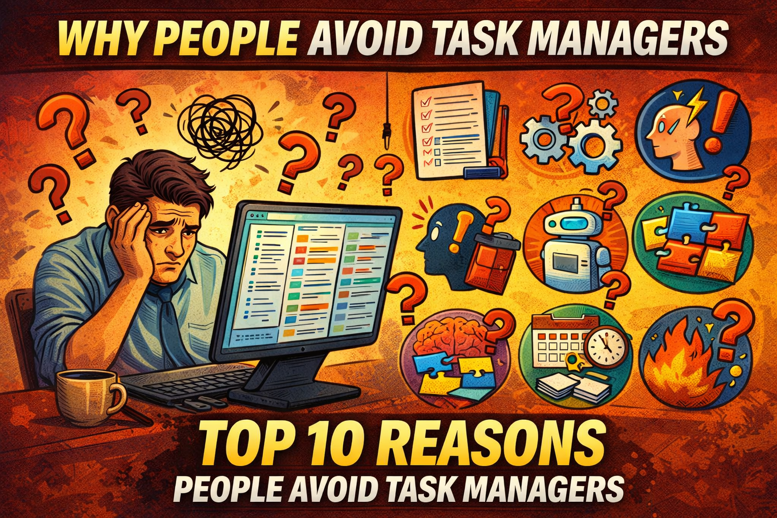Top 10 Things That Prevent People From Using a Task Manager