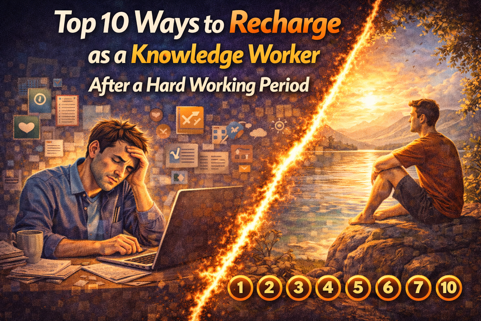 Top 10 Ways to Recharge as a Knowledge Worker After a Hard Working Period