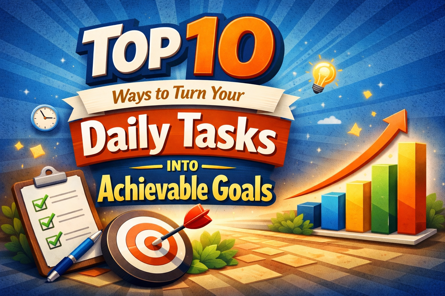Top 10 Ways to Turn Your Daily Tasks into Achievable Goals