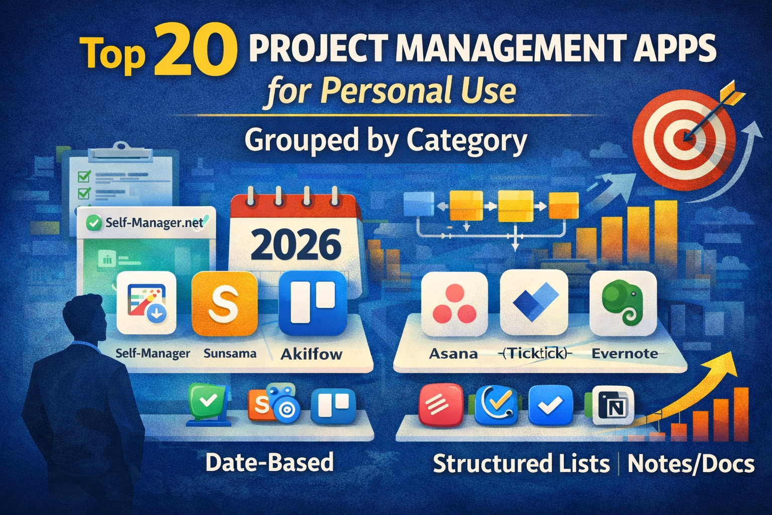 Top 20 Project Management Apps for Personal Use (2026) — Grouped by Category