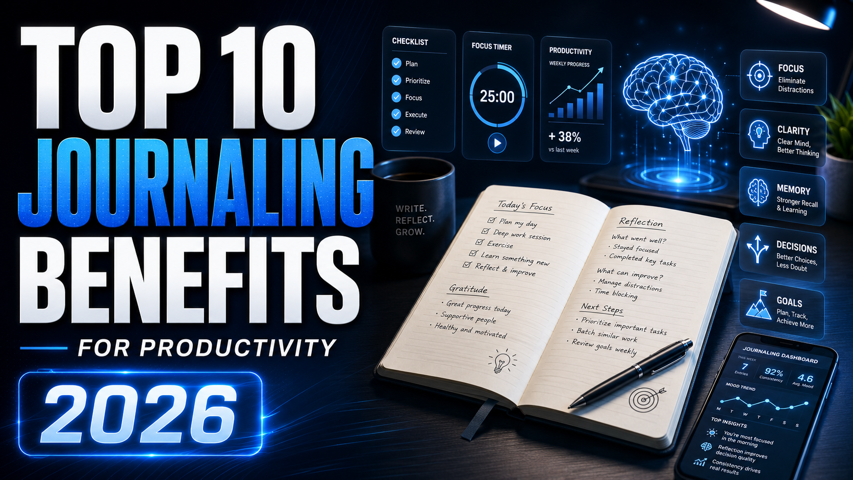 Top 10 Benefits of Journaling for Productivity in 2026 (Backed by Research)