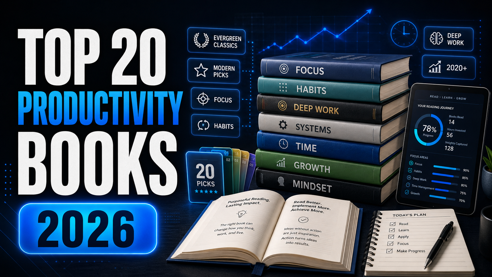 Top 20 Productivity Books to Read in 2026
