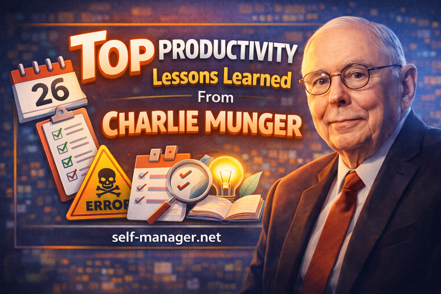 Top Productivity Lessons Learned from Charlie Munger