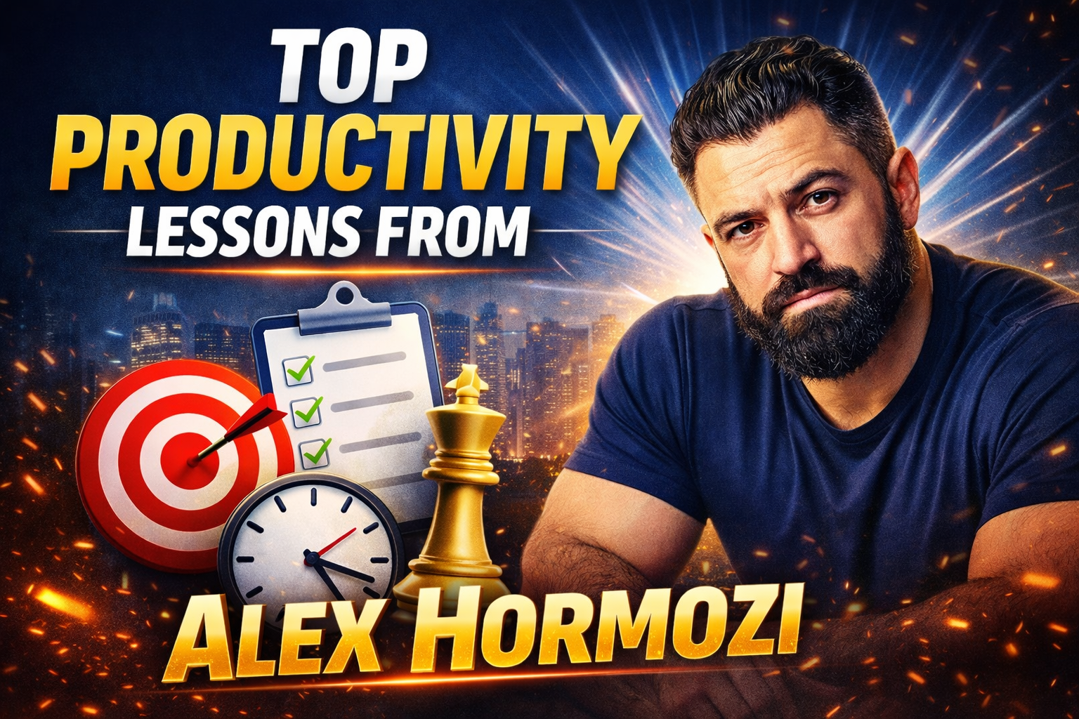 Top Productivity Lessons You Can Learn From Alex Hormozi