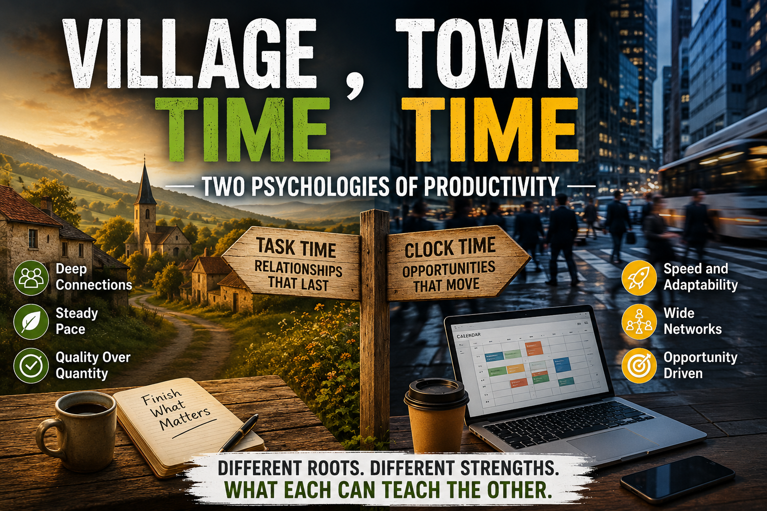 Village Time, Town Time: Two Psychologies of Productivity