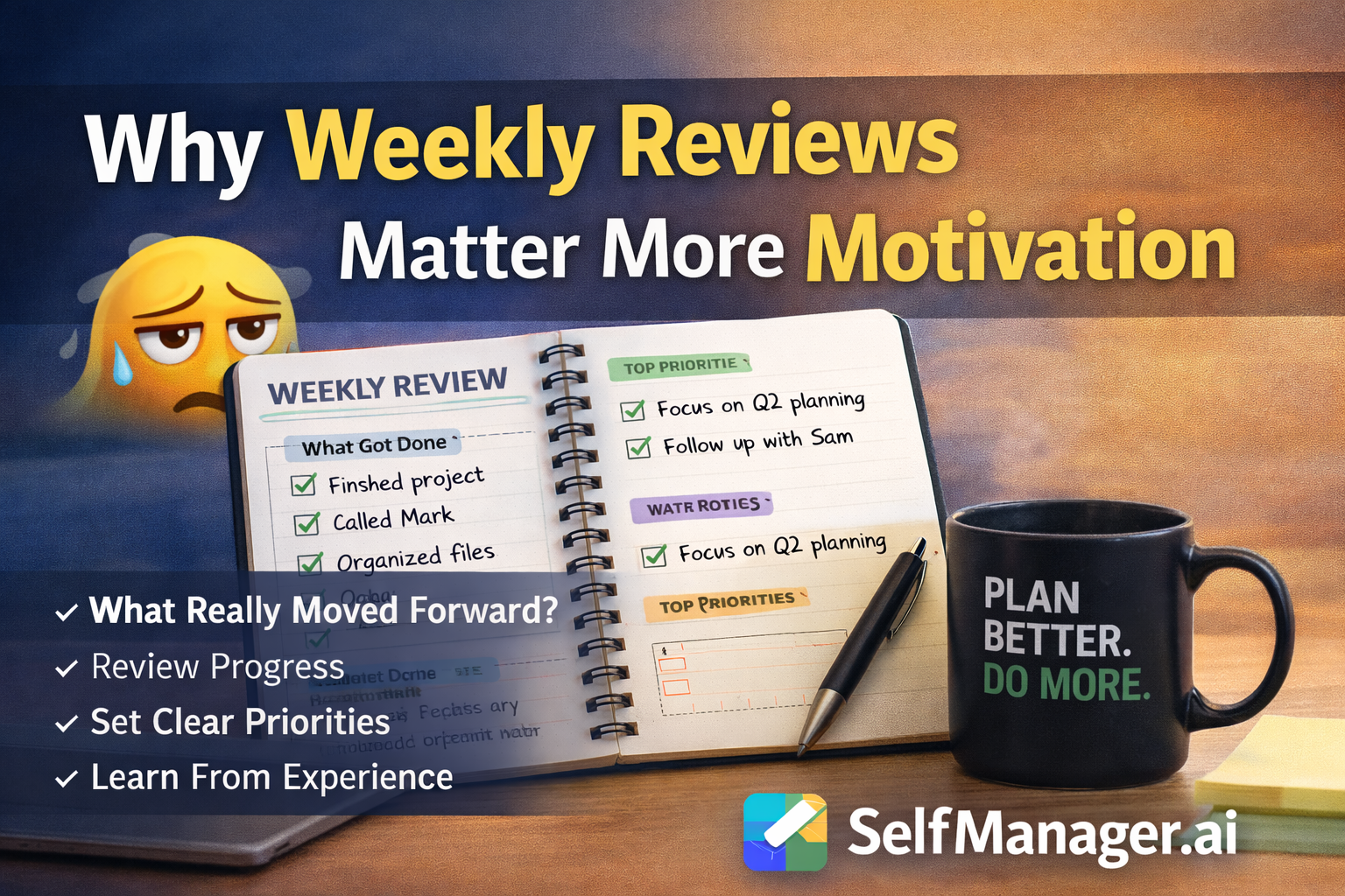 Why Weekly Reviews Matter More Than Motivation